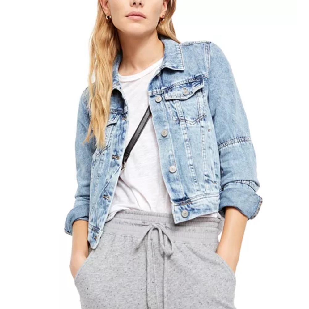 Free People Rumors Denim Jacket - M